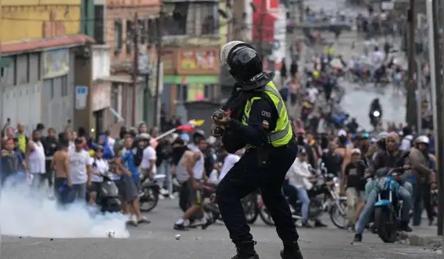 Maduro acusó a los protestantes de estar bajo un pago. Foto: AFP   