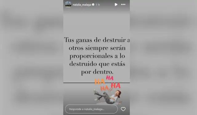 Mensaje de la exdeportista en sus redes sociales. Foto: captura Mensaje de la exdeportista en sus redes sociales. Foto: captura