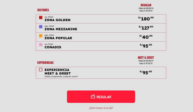 Entradas para 'Oíramario'. Foto: Teleticket 