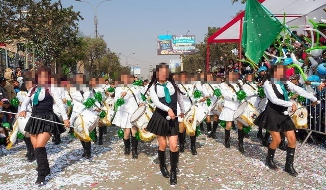  Desfile escolar de Huaycán. Foto: Facebook/Te amo Huaycán   