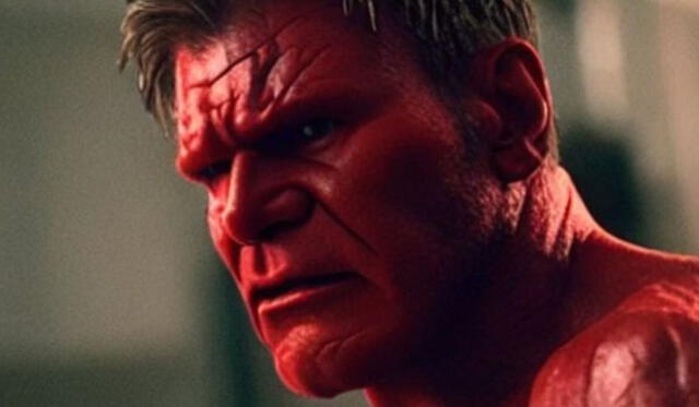 Harrison Ford como Red Hulk. Foto: Marvel   