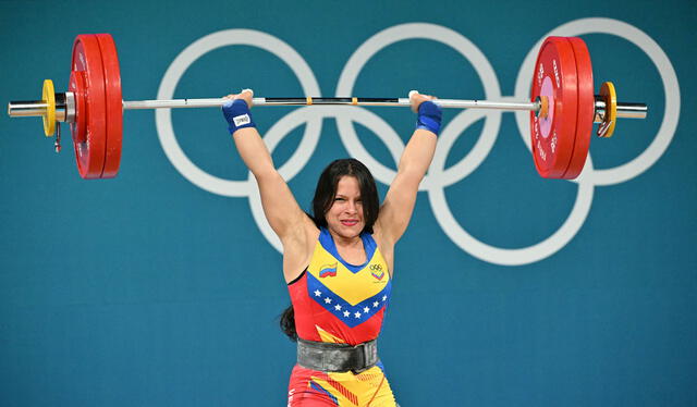 Anyelin Venegas le dio un diploma olímpico a Venezuela en los 59 kg. Foto: AFP   