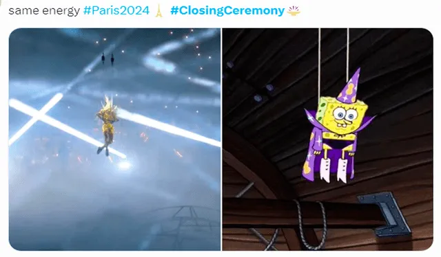  La clausura de los Juegos Olímpicos París 2024 fue el centro de atención y de hilarantes memes que se hicieron virales en las redes sociales. Foto: composición LR/X    