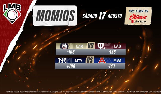 Momios de Sultanes vs. Acereros HOY, 17 de agosto. Foto: LMB   