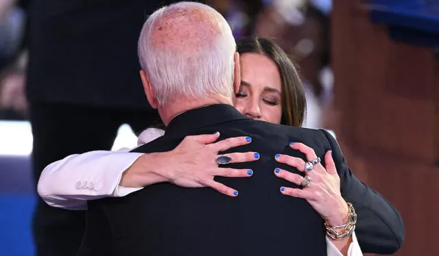  Biden expresó su total agradecimiento a su equipo y asistentes a la convención. Foto: AFP<br>    