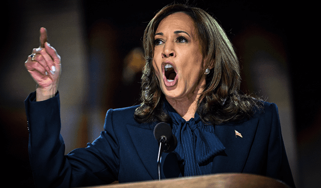 <strong> Harris dice que no será "amigable" con dictadores "a diferencia de Trump". Foto: AFP </strong>   