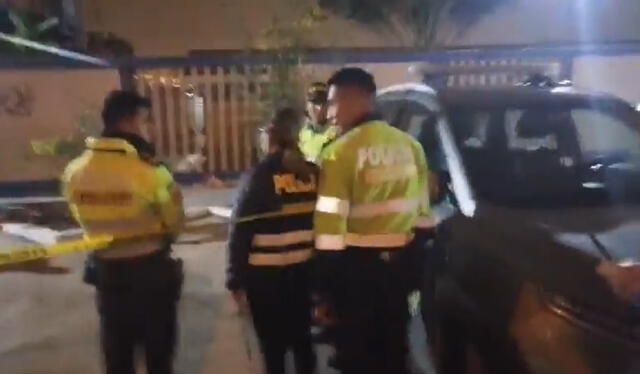  Policía llega a la escena del crimen. Foto: Trujillo noticias    