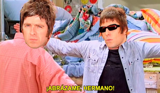 Los usuarios no tardaron en preparar los más divertidos memes ante la noticia del regreso de Oasis. Foto: composición LR/X 