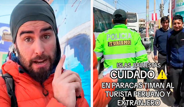  El turista mostró su decepción por las estafas que se comenten contra los visitantes extranjeros y peruanos. Foto: composición LR/TikTok   