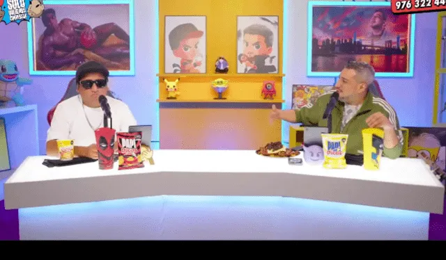 Jorge Luna y Ricardo Mendoza en su programa ‘Solo queremos conversar’. Foto: captura No somos TV   