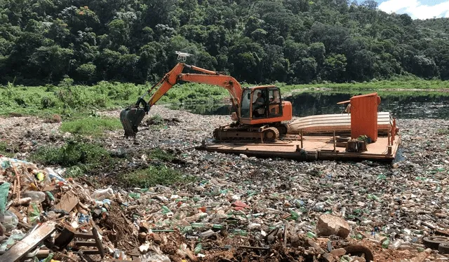  El río Tieté de Brasil tiene niveles altos de contaminación y desperdicios plásticos. Foto: G1-Globo   