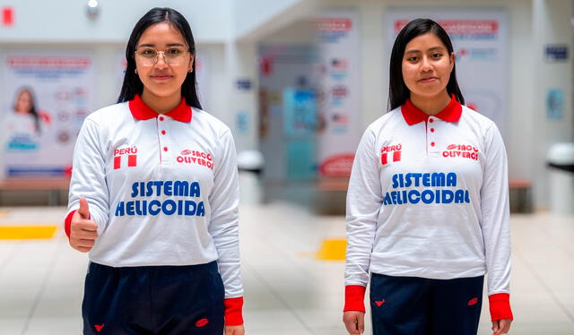  Rosangel Bullón y Diana Huacasi representarán al Perú en la 36ª Olimpiada Internacional de Informática. Foto: Perú Completo.   