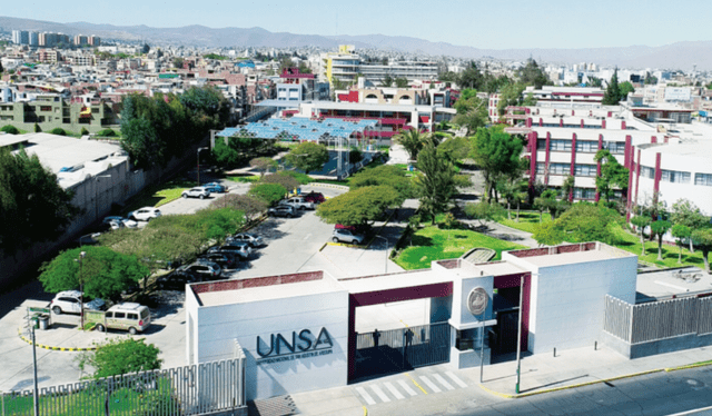  Así luce el campus de la Universidad Nacional San Agustín en Arequipa.Foto: UNSA    