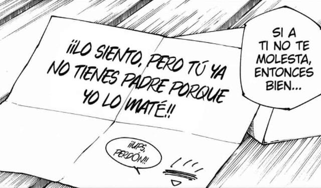  Gojo Satoru apareció de una forma graciosa en el capítulo pasado de ‘Jujutsu Kaisen’. Foto: Manga Plus    