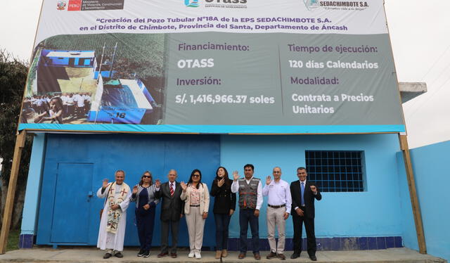 Sedachimbote | Pozo Tubular N°18ª | OTASS | Chimbote | MVCS | saneamiento | Ministerio de Vivienda, Construcción y Saneamiento