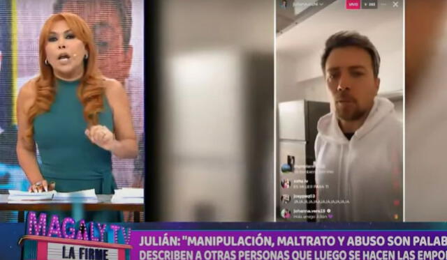 Magaly Medina responde a Julián Zucchi. Foto: ATV   