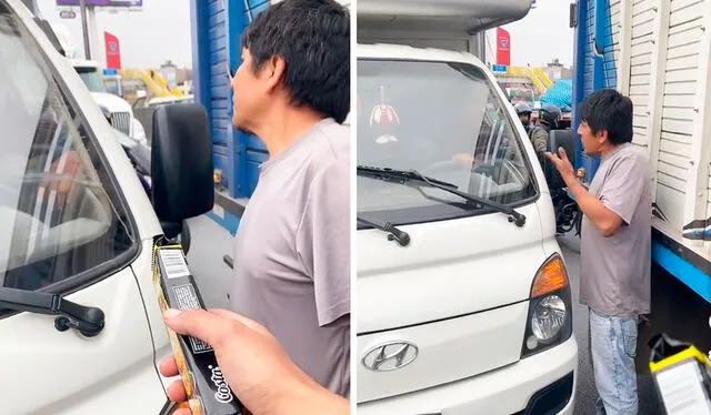  Un accidente de tránsito motivó a un vendedor venezolano a reportar sobre el hecho, lo que generó una ola de comentarios en las redes sociales. Foto: composición LR/TikTok   