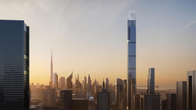 El Burj Azizi se unirá a la lista de edificios icónicos de Dubai, como el Burj Khalifa y el Ain Dubai. Foto: CNN   