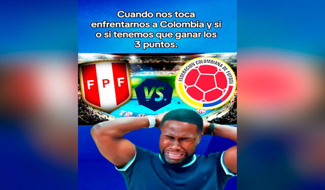   Los memes del Perú vs. Colombia sacaron miles de sonrisas en las redes sociales. Foto: composición LR/X     