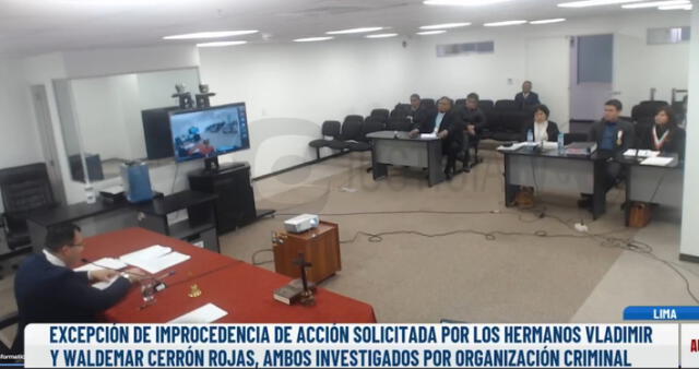 Audiencia de acción solicitada por Vladimir y Waldemar Cerrón   