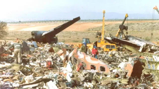  Avión en el que viajaba Manuel Scorza, se estrelló seis minutos luego de medianoche del 27 de noviembre de 1983 en España. Foto: Comisión de Investigación de Accidentes e Incidentes de Aviación Civil de España.<br><br>    