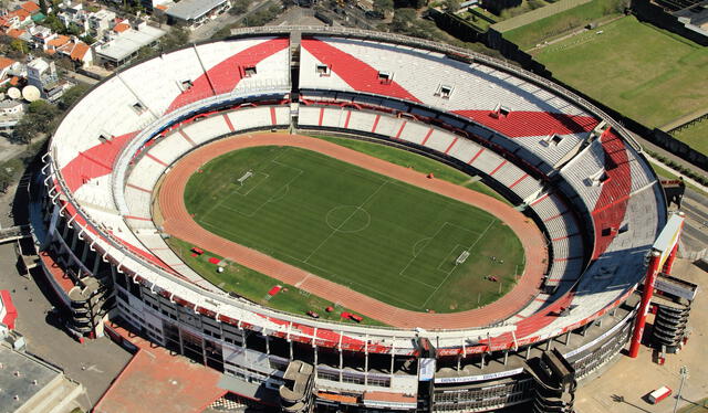  El Estadio Monumental de River Plate, en Buenos Aires, es el más grande de Sudamérica y un ícono del fútbol argentino. Foto: Twitter Viejos Estadios   