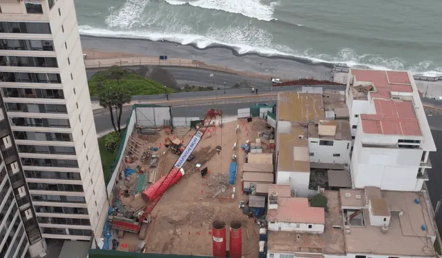 Así se encuentra la instalación hasta el 2 de setiembre de 2024. Foto: captura de pantalla/Diego Vega drone/YouTube   