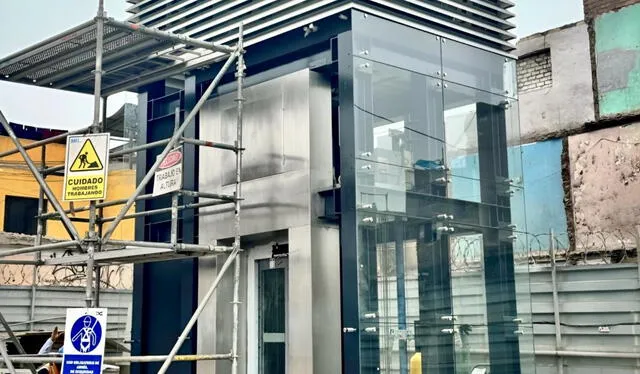 obra de la estación Cangallo de la Línea 2 del Metro de Lima