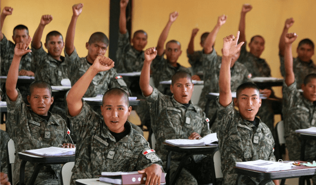  El servicio militar en el Perú es voluntario. Foto: Andina