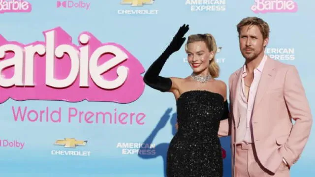 Margot Robbie y Ryan Gosling, protagonistas de 'Barbie'. Foto: AFP   