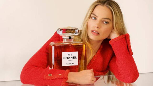  Margot Robbie, embajadora de Chanel N.5. Foto: internet <br> 