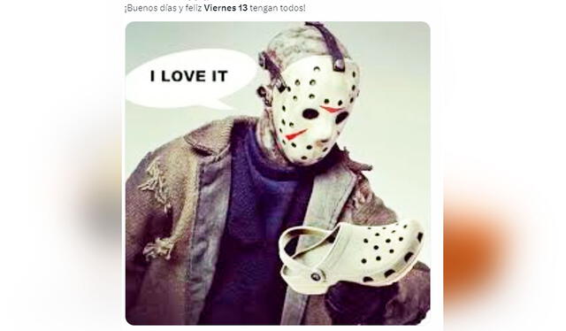 Usuarios en redes sociales no tardaron en crear las más graciosas imágenes por viernes 13, día de supersticiones y claro, del infaltable Jason Voorhees. Foto: composición LR/X   