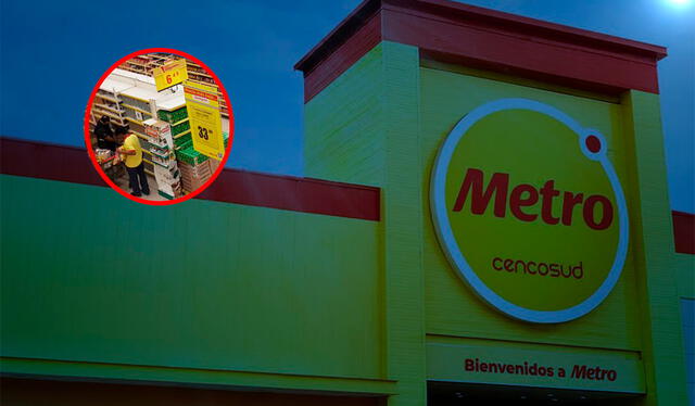  Este supermercado 24 horas está ubicado en la zona de Lima Centro. Foto: composición LR/Metro   