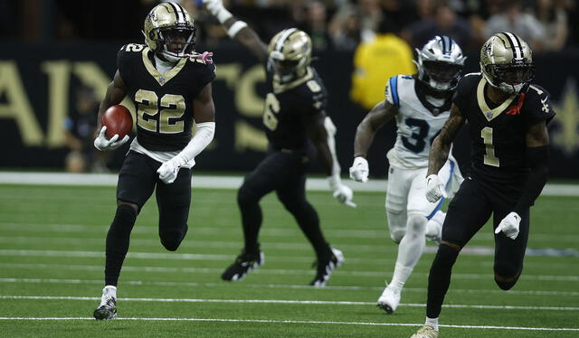 Los New Orleans Saints dominaron a los Carolina Panthers en su debut. Foto: AFP   