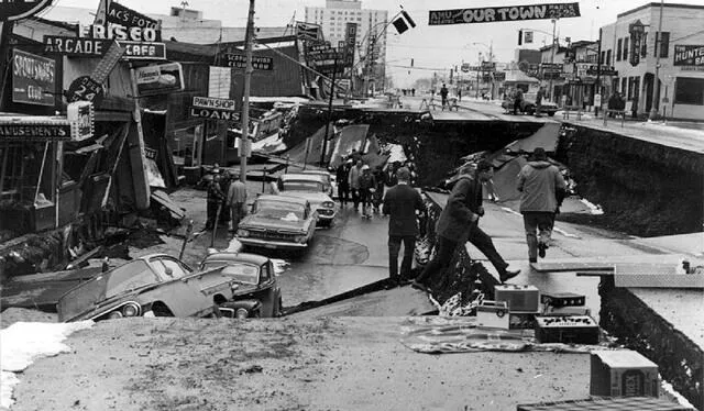  El sismo de 1964 es el segundo más fuerte en el mundo tras el reportado en Valdivia, Chile en 1960. Foto: Wikimedia Commons    