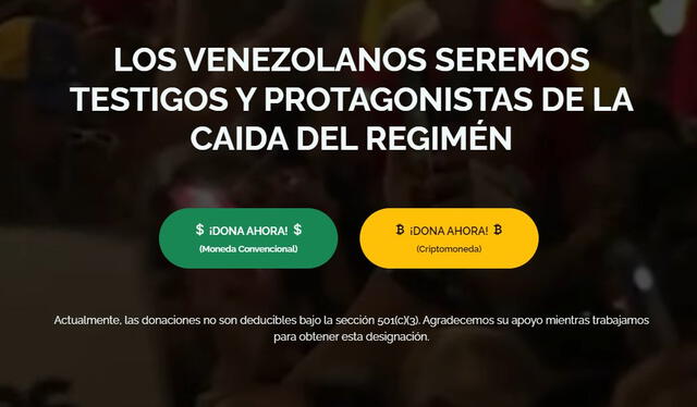 Las donaciones contra el régimen de Maduro. Foto: X   