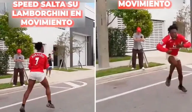 El video dejó con los pelos de punta a los usuarios en las redes sociales por su increíble salto. Foto: composición LR/TikTok/@adn40mx   