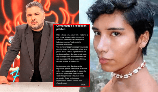  Angelo Alejos es el nombre del tiktoker que se disculpó con Javier Masías. Foto: Composición LR/Latina/TikTok    