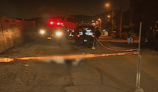 El crimen ocurrió cerca de las 7:30 de la noche en el distrito limeño de San Martín de Porres. Foto: captura de pantalla   