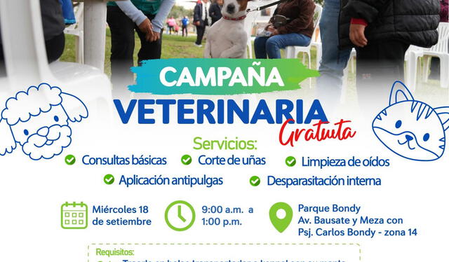 Campaña veterinaria en La Victoria   