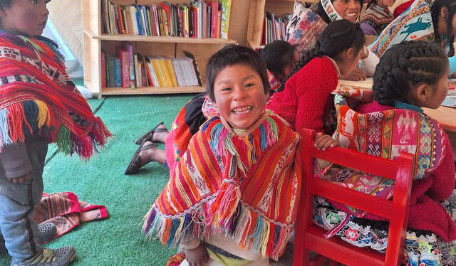 El domo llevará lectura y entretenimiento a niños de zonas rurales. Foto: Casa de la Literatura.   