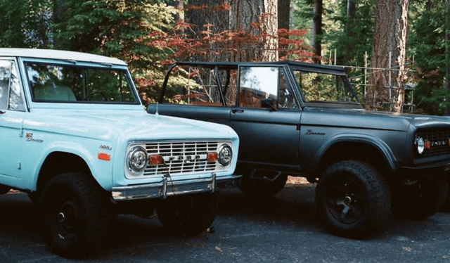  Foto compartida por Zuckerberg en Instagram de sus Ford Bronco. Foto: Captura   