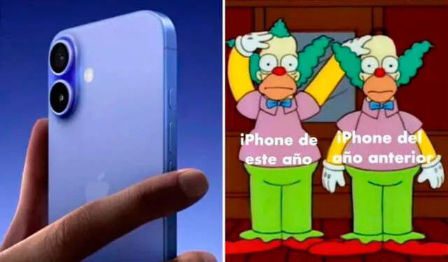 El lanzamiento del iPhone 16 generó una ola de divertidos memes que se hicieron virales en las redes sociales. Foto: composición LR/X   