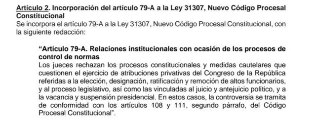 Modificaciones aprobadas en la Comisión de Constitución 