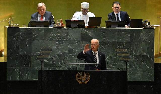  Tajante. Biden destacó el apoyo de Estados Unidos para fortalecer a la OTAN. Foto: AFP   