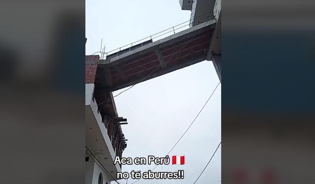 Construcción impresionó en redes. Foto: TikTok    