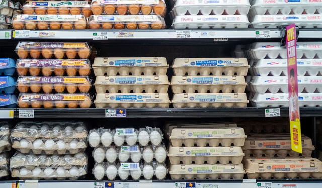 Precios de los huevos aumentan en los supermercados de Estados Unidos. Foto: CNBC   