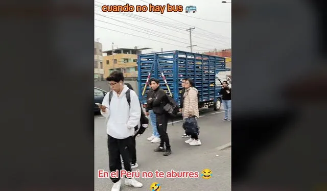 "Solo pasa en Perú", reaccionaron usuarios. Foto: TikTok   