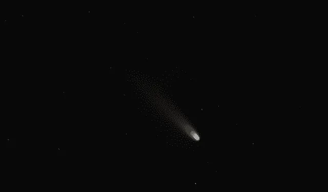  El cometa también fue fotografiado por los hermanos Santivañez, días antes, durante la noche. Foto: José y Hugo Santivañez    