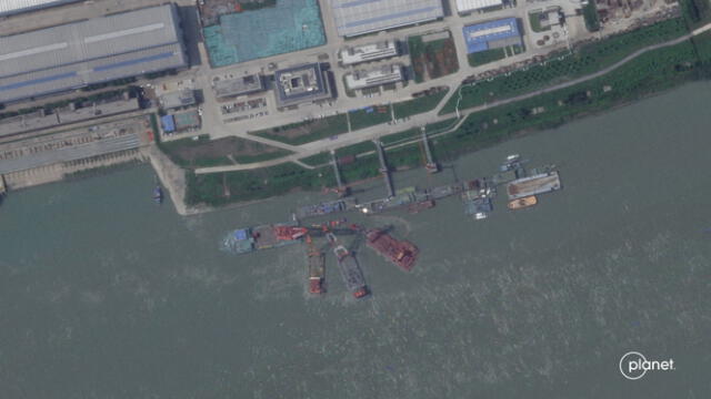  Submarino de ataque mencionado es el primero de la nueva línea de buques. Foto: Google Earth   